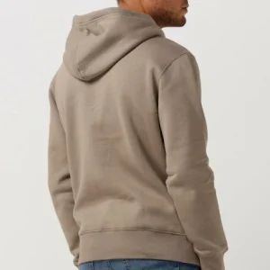 Calvin Klein Pull Monologo Hoodie En Taupe ﻿soldes 9