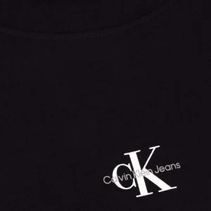 Neuve avec étiquette Calvin Klein T-shirt Micro Monolgo Tee En Noir 15