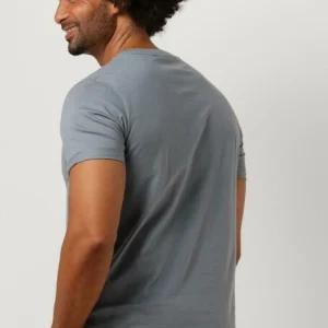 mode pas chere Calvin Klein T-shirt Badge Turn Up Sleeve En Gris 9