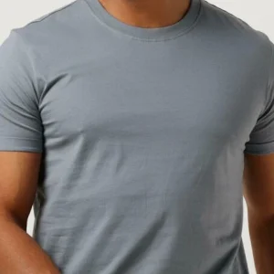 mode pas chere Calvin Klein T-shirt Badge Turn Up Sleeve En Gris 11