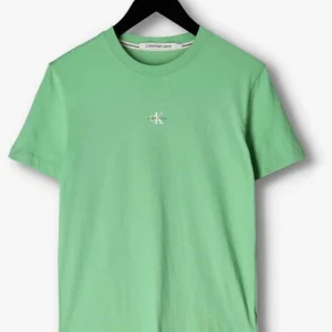 Calvin Klein T-shirt Micro Monolgo Tee En Vert l'unique style 13