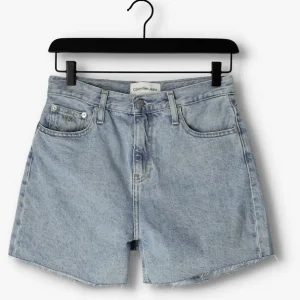Calvin Klein Pantalon Court Mom Short En Bleu magasin pour 13