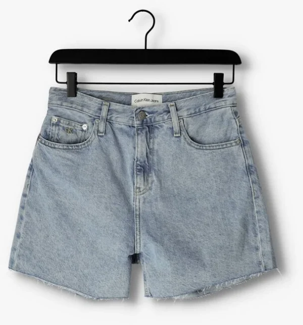 Calvin Klein Pantalon Court Mom Short En Bleu magasin pour 5