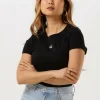 magasin france Calvin Klein T-shirt Micro Monologo Slim Fit Tee En Noir 17
