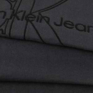 Calvin Klein Mini Robe Embroidered Monologo Tee Dress En Gris ﻿soldes 15