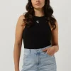 Calvin Klein Haut Micro Monologo Racer Back En Noir achetez pas cher 19