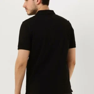 soldes en ligne Calvin Klein Polo Stretch Pique Slim Button Polo En Noir 9