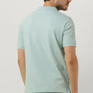 Calvin Klein Polo Stretch Pique Slim Button Polo Bleu Clair boutique en ligne 9
