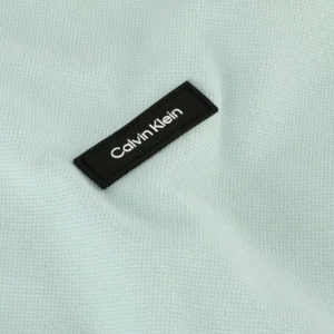 Calvin Klein Polo Stretch Pique Slim Button Polo Bleu Clair boutique en ligne 15