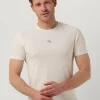 meilleur cadeau Calvin Klein T-shirt Micro Monologo Tee Blanc 17