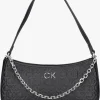 Calvin Klein Re-lock Shoulder Bag Emb Mono Sac Bandoulière En Noir site pas cher 20
