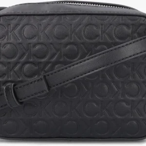 Calvin Klein Re-lock Camera Bag Emb Mono Sac Bandoulière En Noir site pas cher 11