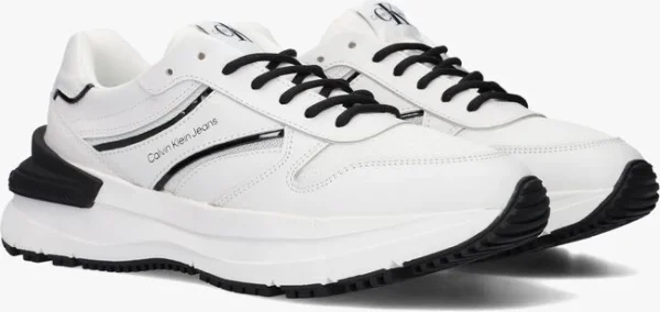 à prix très bas Calvin Klein Chunky Ribbon Baskets Basses En Blanc 3