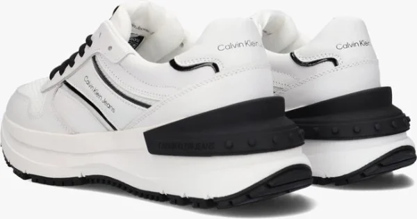 à prix très bas Calvin Klein Chunky Ribbon Baskets Basses En Blanc 4