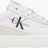 Calvin Klein Classic Cupsole Baskets Basses En Blanc prix de gros 19
