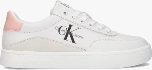Calvin Klein Classic Cupsole Baskets Basses En Blanc prix de gros 1