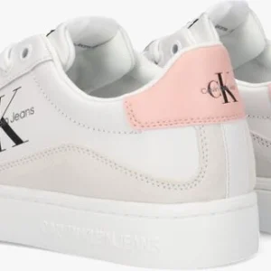 Calvin Klein Classic Cupsole Baskets Basses En Blanc prix de gros 11