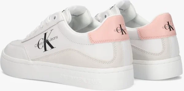 Calvin Klein Classic Cupsole Baskets Basses En Blanc prix de gros 4