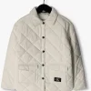 à prix promos Calvin Klein Jack Quilted Wide Overshirt Blanc 11