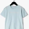 Dernières Nouveautés Calvin Klein T-shirt Raised Embro Logo T-shirt En Bleu 13